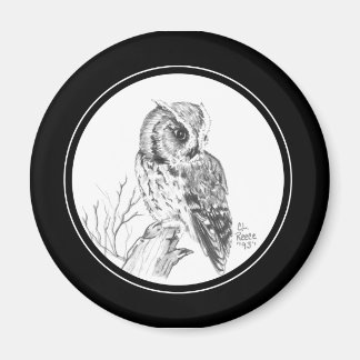 Screech Uil Magnet in potlood Magneet