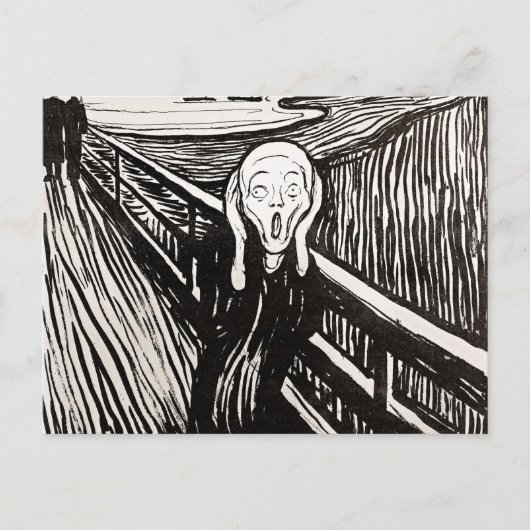 Screening door Edward Munch Briefkaart (Voorkant)
