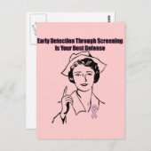 Screening van borstkanker briefkaart (Voorkant / Achterkant)