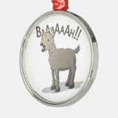 Screeninggoat Doodle Design Metalen Ornament (Links)
