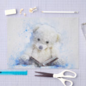 Screenisch op Teddy Bear Reading Tissuepapier (Craft)