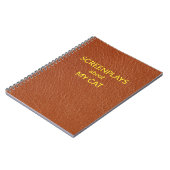 "Screenplays About My Cat" Leather-Look Notitieboek (Linkerzijde)