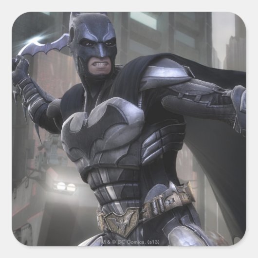 Screenshot: Batman Vierkante Sticker (Voorkant)