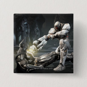 Screenshot: Batman vs Cyborg Vierkante Button 5,1 Cm
