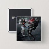 Screenshot: Cyborg vs Batman Vierkante Button 5,1 Cm (Voorkant /achterkant)