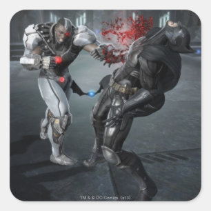 Screenshot: Cyborg vs Batman Vierkante Sticker