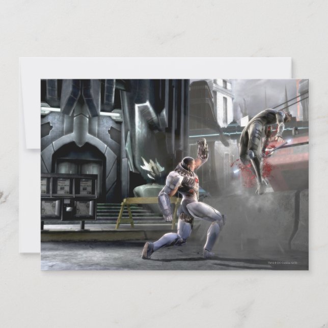 Screenshot: Cyborg vs Nightwing (Voorkant)