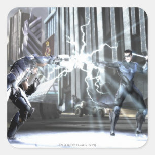 Screenshot: Cyborg vs Nightwing 4 Vierkante Sticker