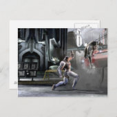 Screenshot: Cyborg vs Nightwing Briefkaart (Voorkant / Achterkant)