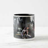 Screenshot: Cyborg vs Nightwing Tweekleurige Koffiemok (Center)