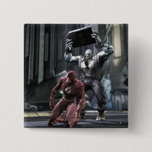 Screenshot: Flash vs. Grundy Vierkante Button 5,1 Cm