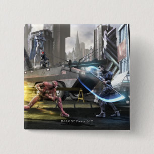 Screenshot: Flash vs Nightwing Vierkante Button 5,1 Cm