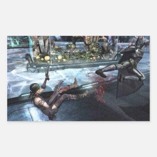 Screenshot: Harley vs Batman Rechthoekige Sticker (Voorkant)