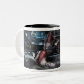 Screenshot: Harley vs Nightwing 2 Tweekleurige Koffiemok (Voorkant links)