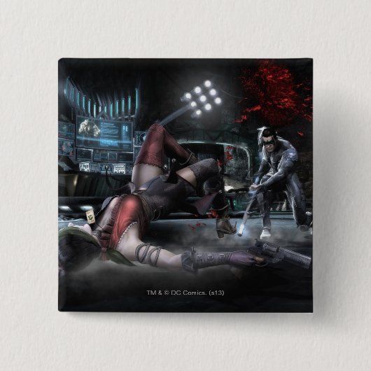 Screenshot: Harley vs Nightwing 2 Vierkante Button 5,1 Cm (Voorkant)