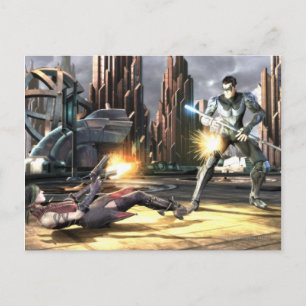 Screenshot: Harley vs Nightwing Briefkaart