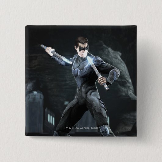 Screenshot: Nightwing Vierkante Button 5,1 Cm (Voorkant)