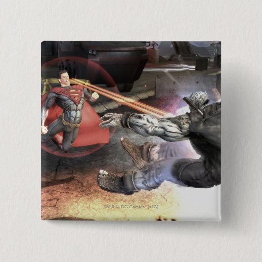 Screenshot: Superman vs Batman 2 Vierkante Button 5,1 Cm (Voorkant)