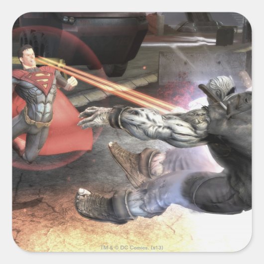 Screenshot: Superman vs Batman 2 Vierkante Sticker (Voorkant)