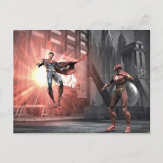 Screenshot: Superman vs Flash Briefkaart