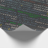 Screenshot van broncodes cadeaupapier (Hoek)