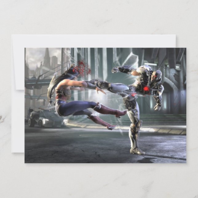 Screenshot: Wonder Woman vs Cyborg (Voorkant)