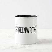Screenwriter classic 11oz ringer mok (Midden)