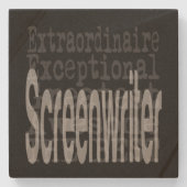 Screenwriter Extraordinaire Stenen Onderzetter (Voorkant)