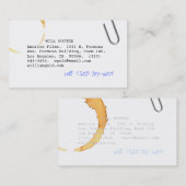 Screenwriter v visitekaartje (Voorkant / Achterkant)