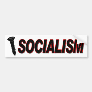 Screw socialisme bumpersticker