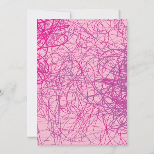 SCRIBBELS OP NOTEPAPER Bat Bat Mitzvah Uitnodiging (Achterkant)