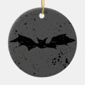 Scribble Bat Keramisch Ornament (Voorkant)