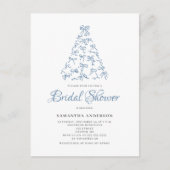 Scribble Bow Noël nuptiale douche Invitation (Devant)