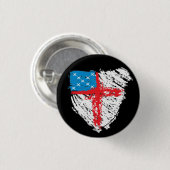 Scribble Episcopal Shield Ronde Button 3,2 Cm (Voorkant /achterkant)