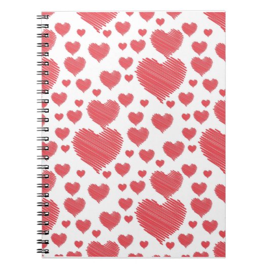 Scribble Hearts Notitieboek (Voorkant)