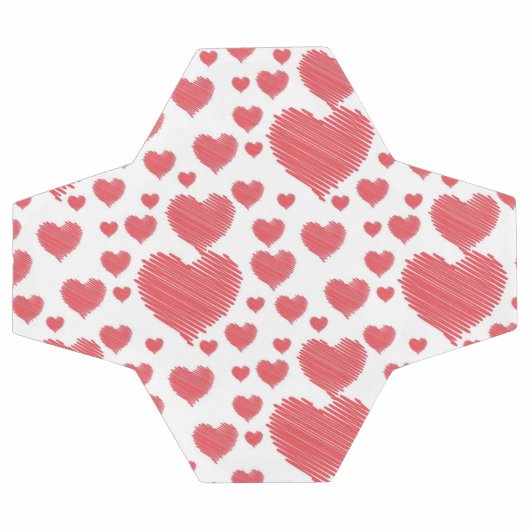 Scribble Hearts Voetbal (Enkel)