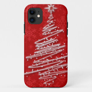 Scribble kerstboom iPhone 11 hoesje