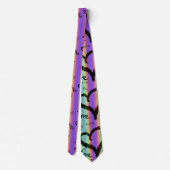 Scribble Love Xoxo Heart Stripe Cravate (Dos)