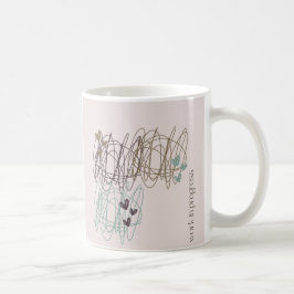 Scribble ontwerp - we zijn allemaal een work in pr koffiemok