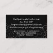 Scribble oysters shrimp visitekaartje (Achterkant)