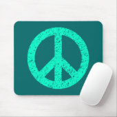 Scribble Stenciled Peace Symbol Muismat (Met muis)