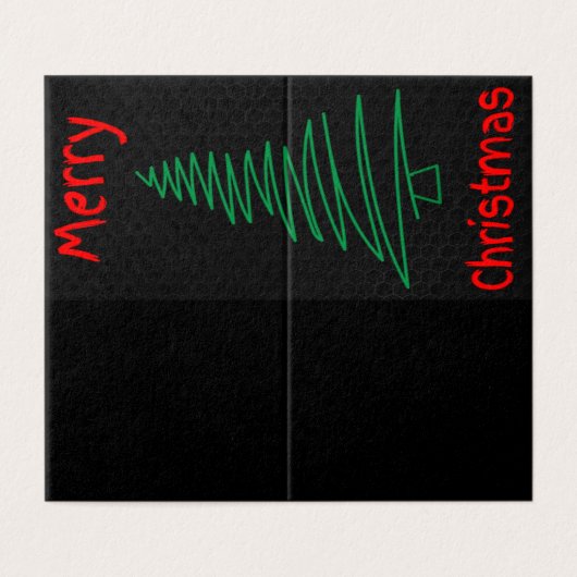 Scribble Tree 25 Pack Cartes de Noël (Outside Unfolded)