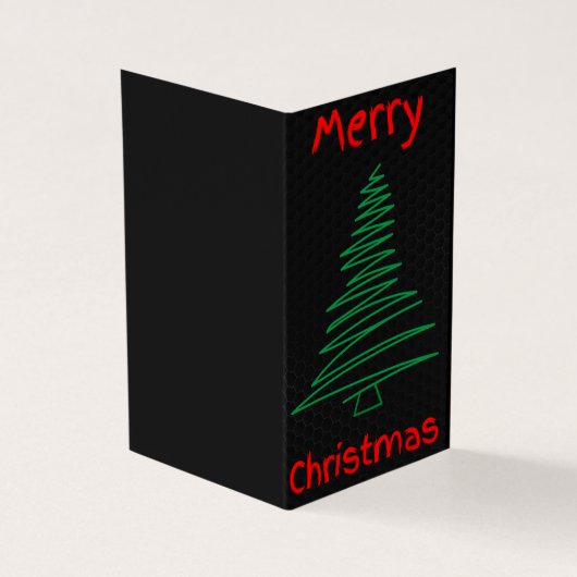 Scribble Tree 25 Pack kerstkaarten Kaart (Buitenkant)