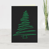 Scribble Tree-kerstkaart Kaart (Voorkant)