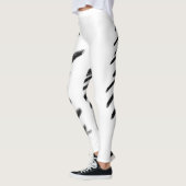 Scribble Yoga Broek, zwart en wit Leggings (Links)