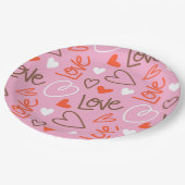 Scribbled Love Hearts Paper Bord (Gekanteld)