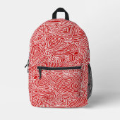 Scribbleprint Backpack Bedrukte Rugzak (Voorkant)