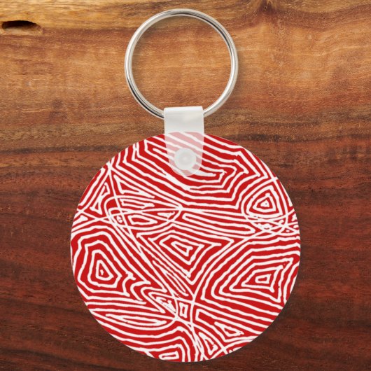 Scribbleprint Initiaal Sleutelhanger (Achterkant)