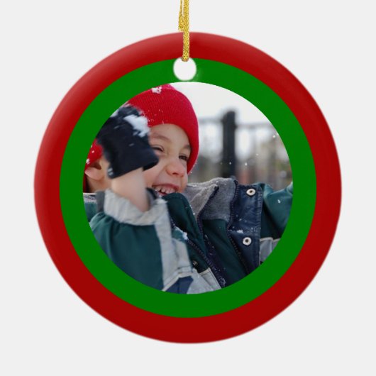 Scribbleprint Kerstmis Keramisch Ornament (Achterkant)