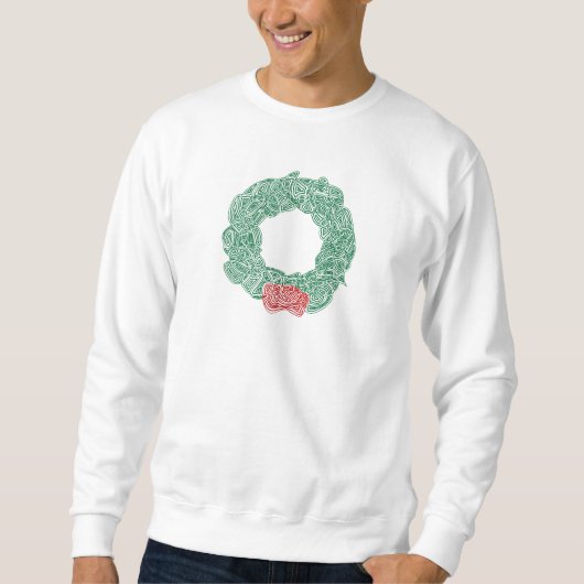 Scribbleprint kerstmis trui (Voorkant)